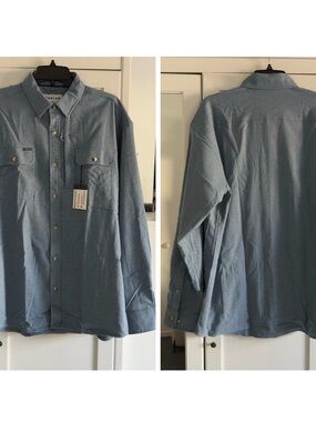 Poncho The Cordon Bleu Long Sleeve Shirt in Slate Heather Size Large Regular Fit